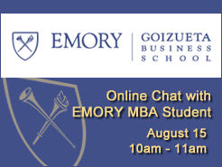 8/15 - Emory Goizueta MBA Student online chat
